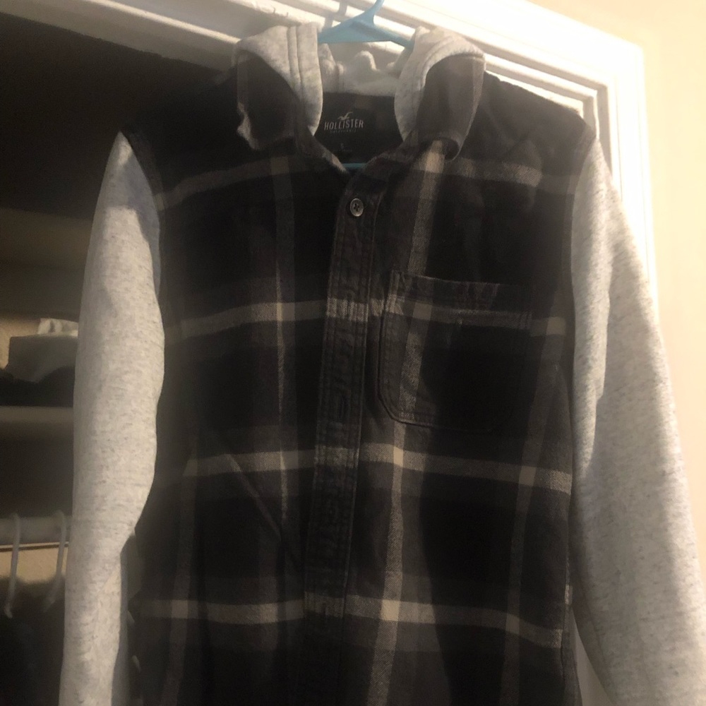 Hollister hooded flannel very warm